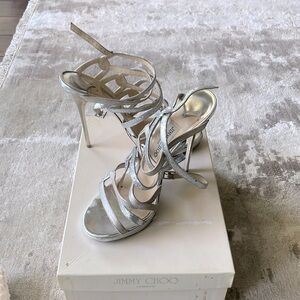 Jimmy Choo London Silver Heels
